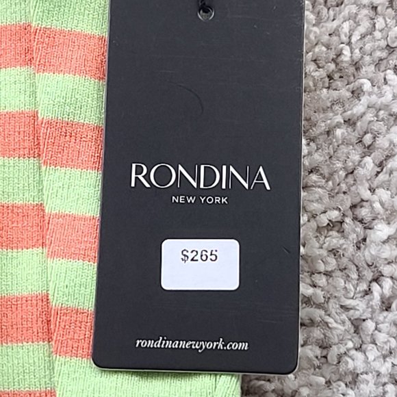 NEW Rondina V-Neck Cardigan Sweater Long Sleeves Coral/Mint Size XS Retail $265 - Picture 7 of 7